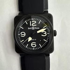 Bell and Ross watch military spec BR03-92 with authentication - black - Picture 1 of 13