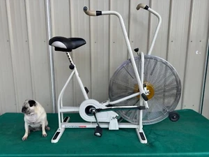 Vintage Schwinn AirDyne Dual Action Stationary Exercise Bike White - Picture 1 of 21