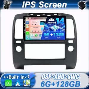 6G+128G Android 14 Autoradio Für Nissan Navara D40 2005-2011 GPS CarPlay Navi BT - Bild 1 von 16