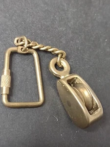 Super cooler funktioneller Vintage schwerer Flaschenzug Schlüsselanhänger - Bild 1 von 6