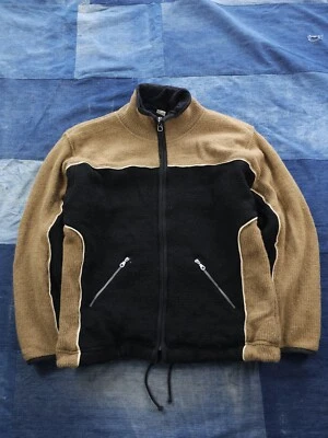 Vintage 2000s Y2K Wool Fleece Lined Full-Zip Jacket Two-Tone Made In Nepal L - Image 1 of 4