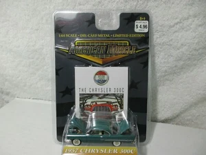 American Muscle 1957 '57 Chrysler 300C Car Metallic Green Die Cast 1/64 - Picture 1 of 3