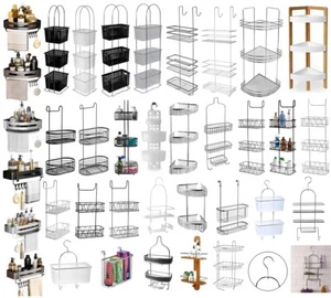 Hanging Modern Over Door Over Screen Bathroom Shower Caddy Rack Storage Tidy - Picture 1 of 196
