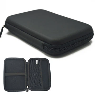 7" Portable Black Hard Carry Case Zipper Bag Pouch For HDD GPS Garmin Nuvi - Image 1 of 4