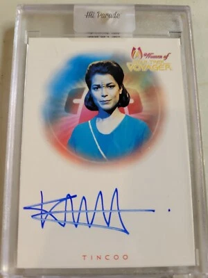 Cartão de autógrafo Star Trek Women of Voyager Kamala dawson Tincoo A14 autografado virtuoso - Imagem 1 de 2