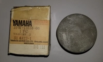 Pistón Yamaha 2os 39W-11636 NOS; 1983 YZ125K 1984 YZ125L Foto 1 de 4