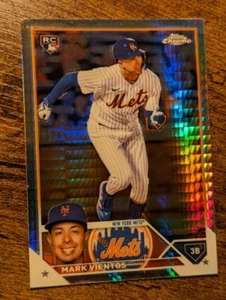 2023 Topps Chrome Mark Vientos Prism Refractor Rookie New York Mets RC - Picture 1 of 2