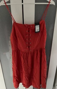 Newlook tall orange short summer dress/beach dress size 16, NWT - Picture 1 of 1