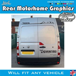 Calcomanía gráfica Vauxhall Movano LWB L3 4 trasera autocaravana cámper furgoneta 052 - Imagen 1 de 4
