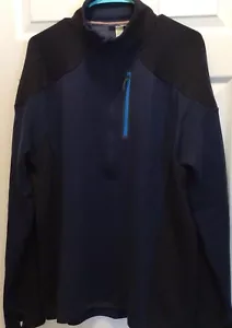 Pullover Smartwool para Hombres PhD Hyfi Media Cremallera XL Azul Marino Profundo/Negro Nuevo con Etiquetas - Imagen 1 de 11