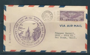 First Flight Air Mail route AM12 P.O.D, Albuquerque- New Mexico 8/1/1931 . - Picture 1 of 1