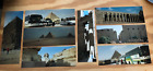 Zestaw 8 zdjęć panoramicznych vintage migawki 1992 EGIPT PIRAMIDY SFINKSA historia