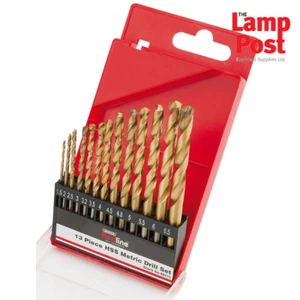 Juego de brocas de torsión métrica Draper 68415 - 13 piezas HSS recubiertas de nitruro de titanio - Imagen 1 de 1