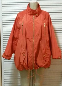 NEW! MICHAEL Michael Kors Orange Dolman Anorak Jacket Size XLarge* - Picture 1 of 8