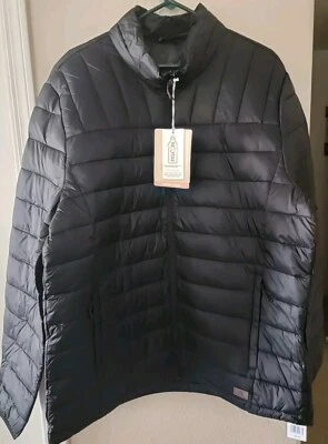 Chaqueta de abrigo acolchada con cremallera ZeroXposur para hombre - talla 2XL - negra nueva con etiquetas Foto 1 de 4