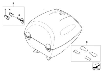 Original BMW 71607694163 Set Of Protection Against Friction For R900RT...NEW - Image 1 of 4