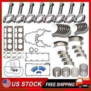 Engine Rebuild Kit Bearings Gasket Conrods For Chevy GMC LS Gen III IV 4.8L 5.3L - Bild 1 von 26