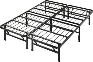 Smartbase Queen Bed Base Frame Foldable Premium Metal Heavy Duty Steel - Folding - Picture 1 of 17