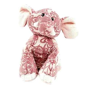 Ganz Webkinz Batik Elephant Plush Floral Pink 9" Stuffed Animal NO CODE HM458 - Picture 1 of 11