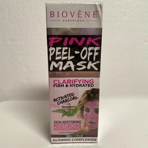 Pink Peel off Biovene Barcelona activated charcoal face Mask 1.7oz new in box - Picture 1 of 8