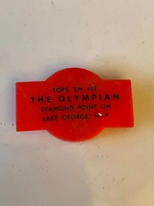 The Olympian Lake George NY Bottle Topper Store Beer Wine Advertising - Picture 1 of 4