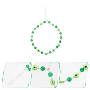 Devil's Chain Phone Hanging Charm Polymer Clay Beaded Strap - Zdjęcie 1 z 12