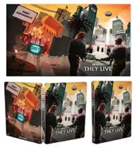 They Live Blu-Ray Limited Edition Steelbook + RARE OOP Exclusive Lithograph - Picture 1 of 1