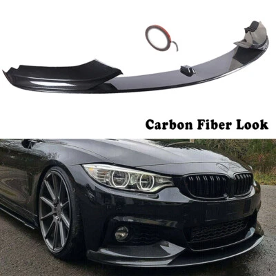 AUTOPARADISE2019 For BMW F32 F33 F36 4 Series M Sport Carbon Fiber Look Front Bumper Splitter Lip
