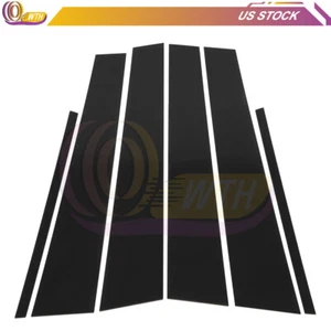 Kit de cubierta de moldura de puerta de postes de pilar negros brillantes de 6 piezas para Infiniti G35 4 puertas 2007-2015 - Imagen 1 de 7