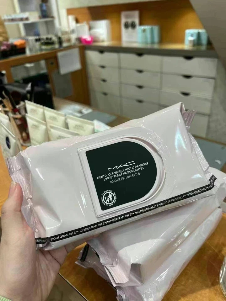 Toallitas suaves Mac + desmaquillante agua micelar 80 hojas AUTÉNTICO - NUEVO Foto 1 de 1