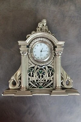 Orologio da tavolo in stile barocco, Linea Argenti. - Immagine 1 di 4