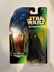 Star Wars 1996 Power of the Force Green Holo Luke Skywalker Jedi Knight POTF - Picture 1 of 2