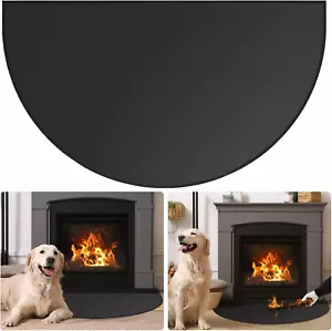 Fireproof Hearth Mat 32x60 Inch - Ember Resistant Rug for Indoor/Outdoor Use - Picture 1 of 12