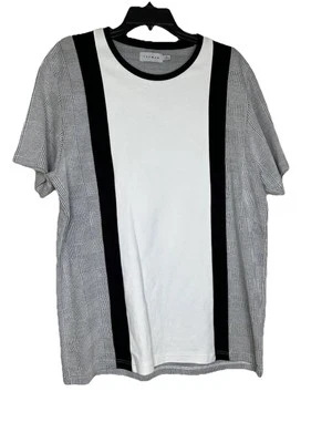 Camisa masculina Topman cor preto e branco tamanho GG - Imagem 1 de 2