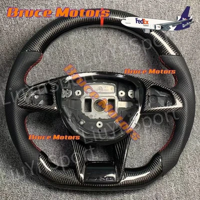 Carbon Fiber Steering Wheel for Mercedes-Benz AMG S65 E63 C43 C63 S63 W205 W176 - Image 1 of 4
