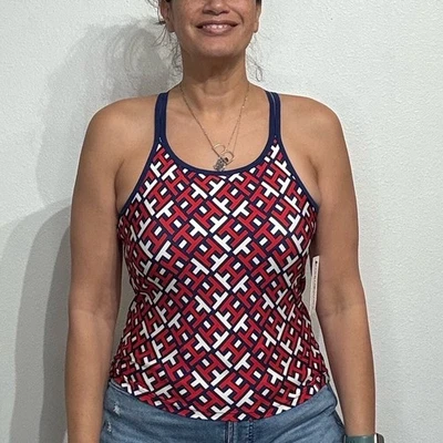 Tanque Tommy Hilfiger Sport vermelho tamanho M novo com etiquetas  - Imagem 1 de 4