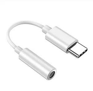 Type C to 3.5mm Aux Audio Jack Headphone Adapter Cable For iPhone 17 16 Pro Max - Picture 1 of 19