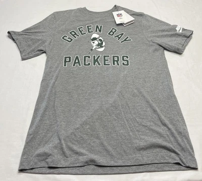 Hombres Equipo NFL Ropa Green Bay Packers Manga Corta Camiseta Gris Talla Mediana  Foto 1 de 4