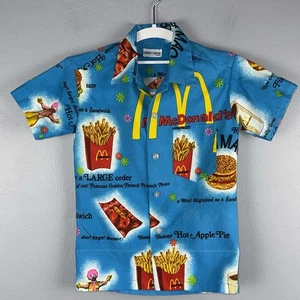 Camisa infantil hawaiana Liberty House McDonald's azul recuerdos de Ronald de colección *leer - Imagen 1 de 11