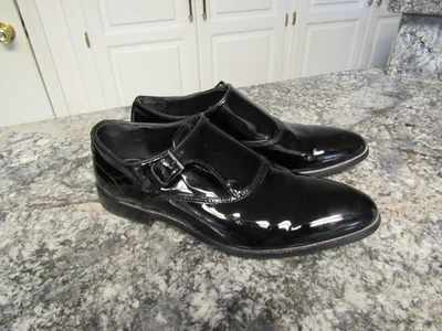 Esmoquin de charol negro Aldo para hombre con hebilla talla 7,5 Foto 1 de 4