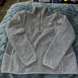 Vineyard Vines Sweatshirt Pullover 1/4 Zip Sweater Mens Medium Gray - Picture 1 of 9