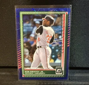 2025 Panini Donruss Optic Ken Griffey Jr #24 Blue Velocity Prizm Cincinnati Reds - Picture 1 of 2