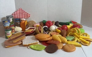 Kitchen Play  Food 75x Pieces For Kids Plastic Set Mostly Food   24/5 - Picture 1 of 1