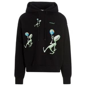 Off-White Alien Arrow Skate Fit Black Hoodie - Bild 1 von 2
