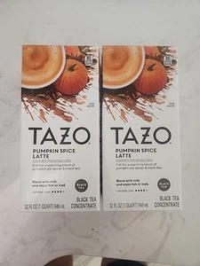 Tazo Pumpkin Spice Latte Concentrate Latte Tea, 32 Ounce - 2 COUNT - Picture 1 of 5