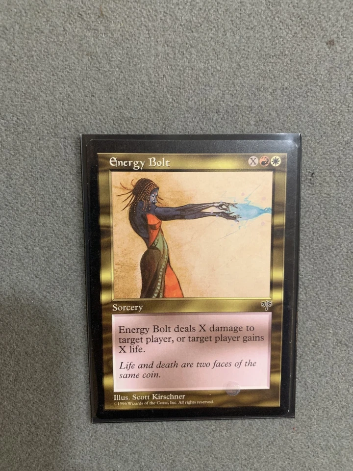 Magic: The Gathering MTG Energy Bolt Sorcery Mirage 1996 - Near-Mint/NM UnPlayed - Image 1 of 1