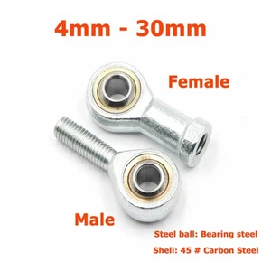 Oscillating Rose Ball Joint Bearing Male / Female Right / Left Threaded Rod End - Picture 1 of 12