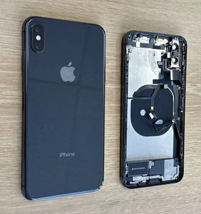 iPhone XS Max Space Gray Black Back Housing Replacement Frame Apple OEM Grade B - Picture 1 of 1