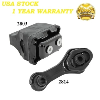2PCS FRONT MOTOR MOUNT FIT 1995-1998 PONTIAC GRAND AM 3.1L - Image 1 of 4