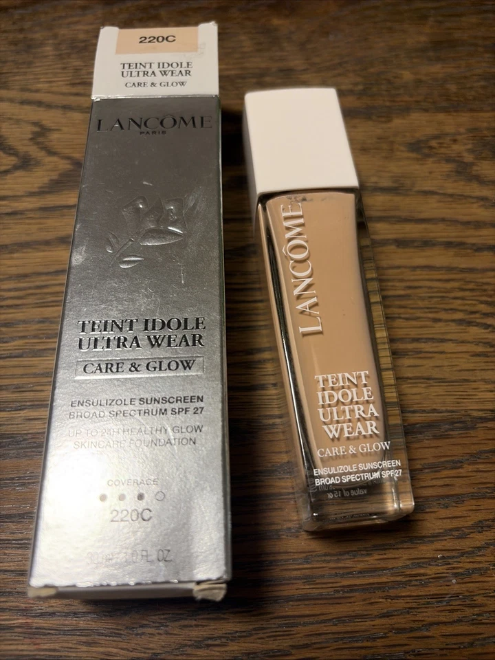 Lancome Teint Idole Ultra Wear Care & Glow Foundation ~ 220C ~ SPF 27  Exp 02/24 - Image 1 of 2